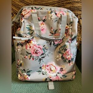 Target Floral Gray diaper bag